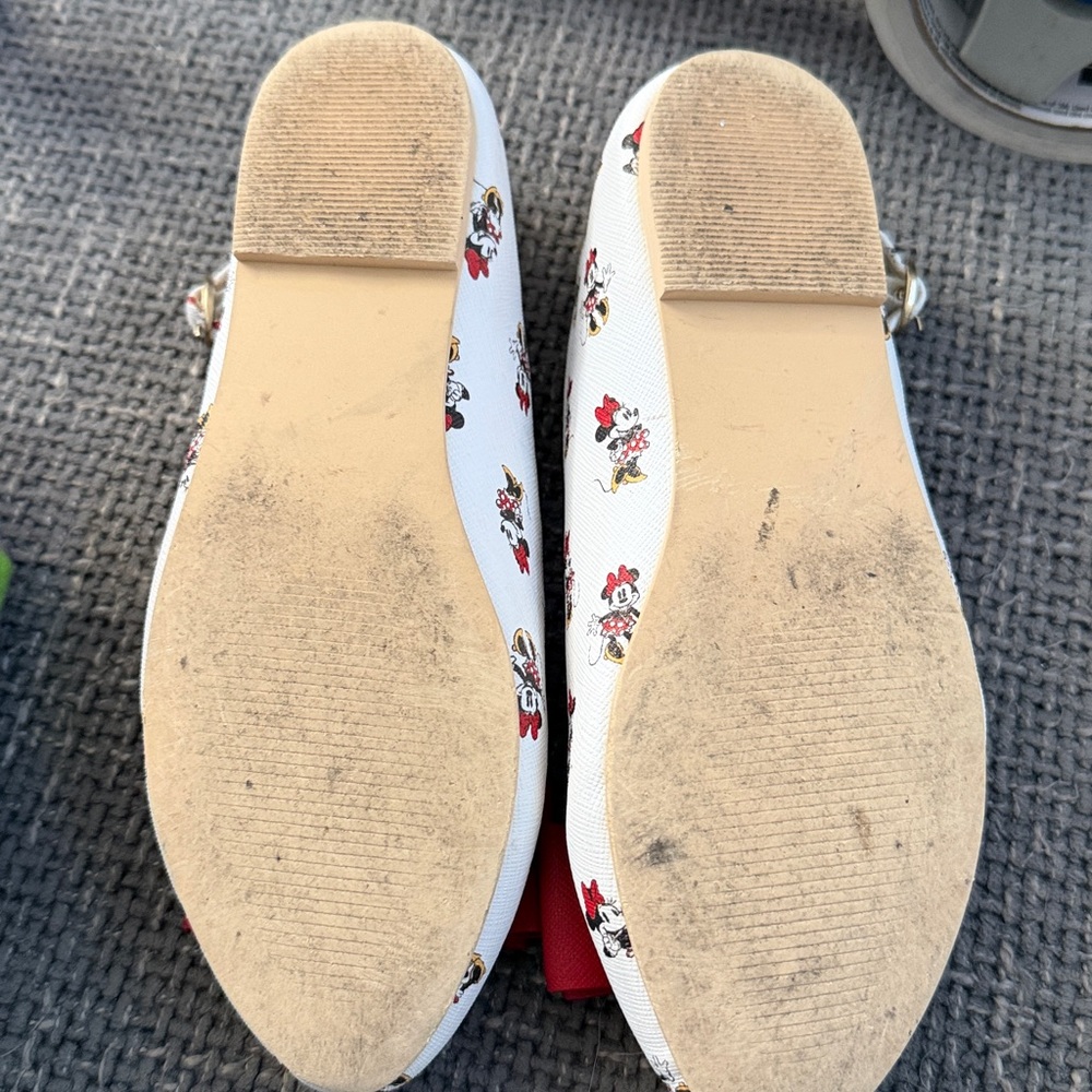 Janie and Jack Disney Minnie Mouse White and Red Dress Shoes Size 13 Kids Flats - Picture 8 of 8